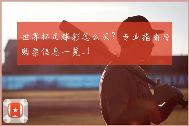 世界杯足球彩怎么买?专业指南与购票信息一览_1